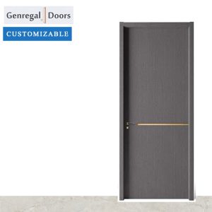 HT50 Custom WPC Gold Strip water proof door supplier