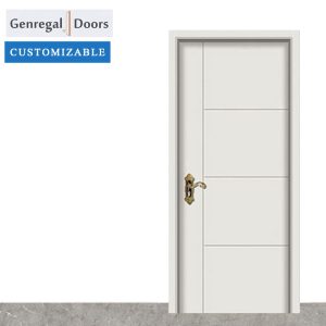 MD04c Custom Melamine laminate grooved door supplier