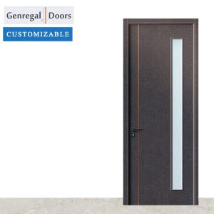 MD19b Custom Melamine bathroom glass door supplier