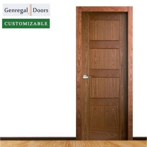 PF03 Flat veneer painting solid wood door supplier