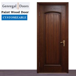 PT06 veneer Solid trim walnut wood door supplier