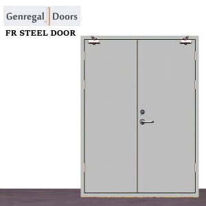 FSD01d Custom double fire rated steel door