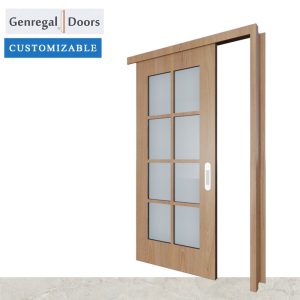 SLD02 Custom Sliding Interior Wood door supplier