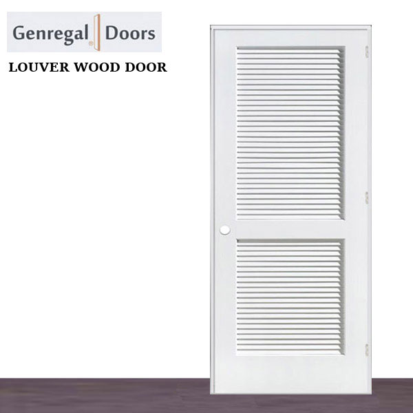 SP01w Custom Louver Solid wood door supplier