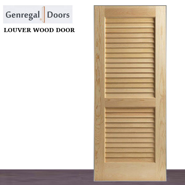 SPD01 Custom Louver Solid wood door supplier