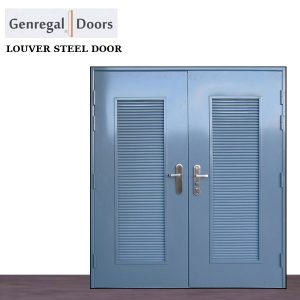 SPD02d Custom Louver steel door supplier